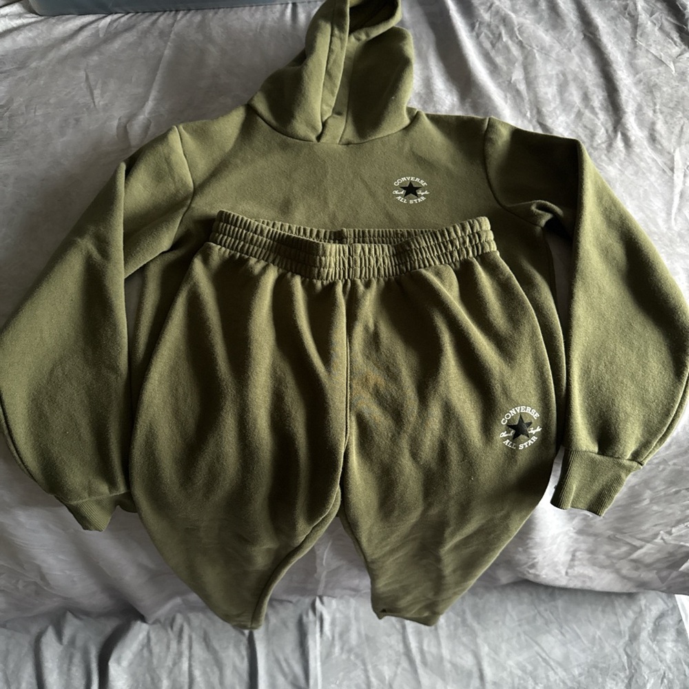 Converse Kids Olive Green Matching Set